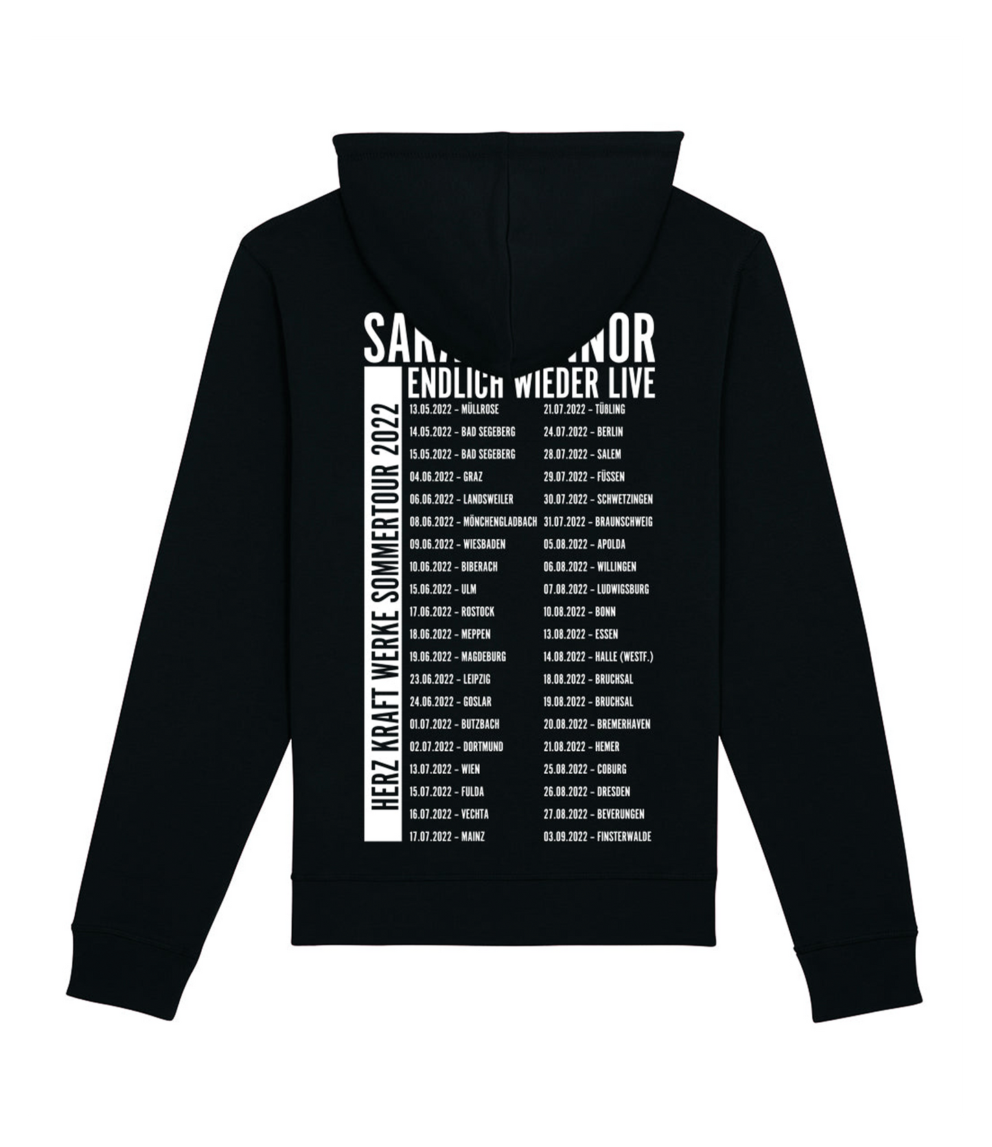 Sarah Connor Hoodie Herz Kraft Werke Sommer-Tour 2022