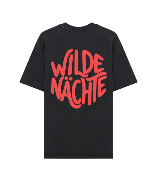 Wilde Nächte T-Shirt Washed Black