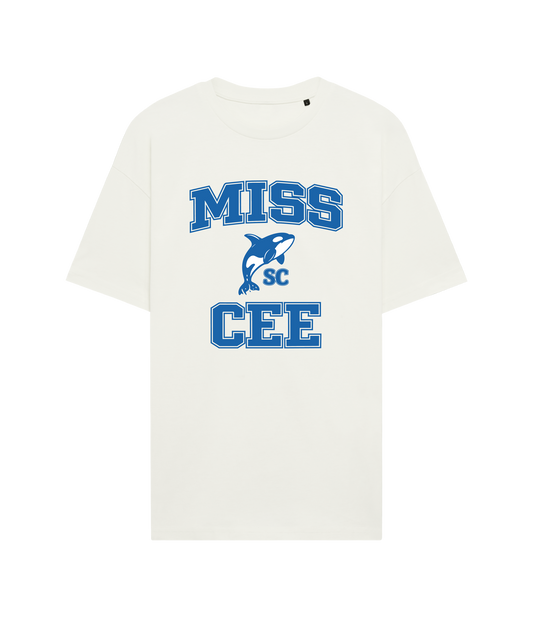 Miss Cee Ocean College T-Shirt Off White