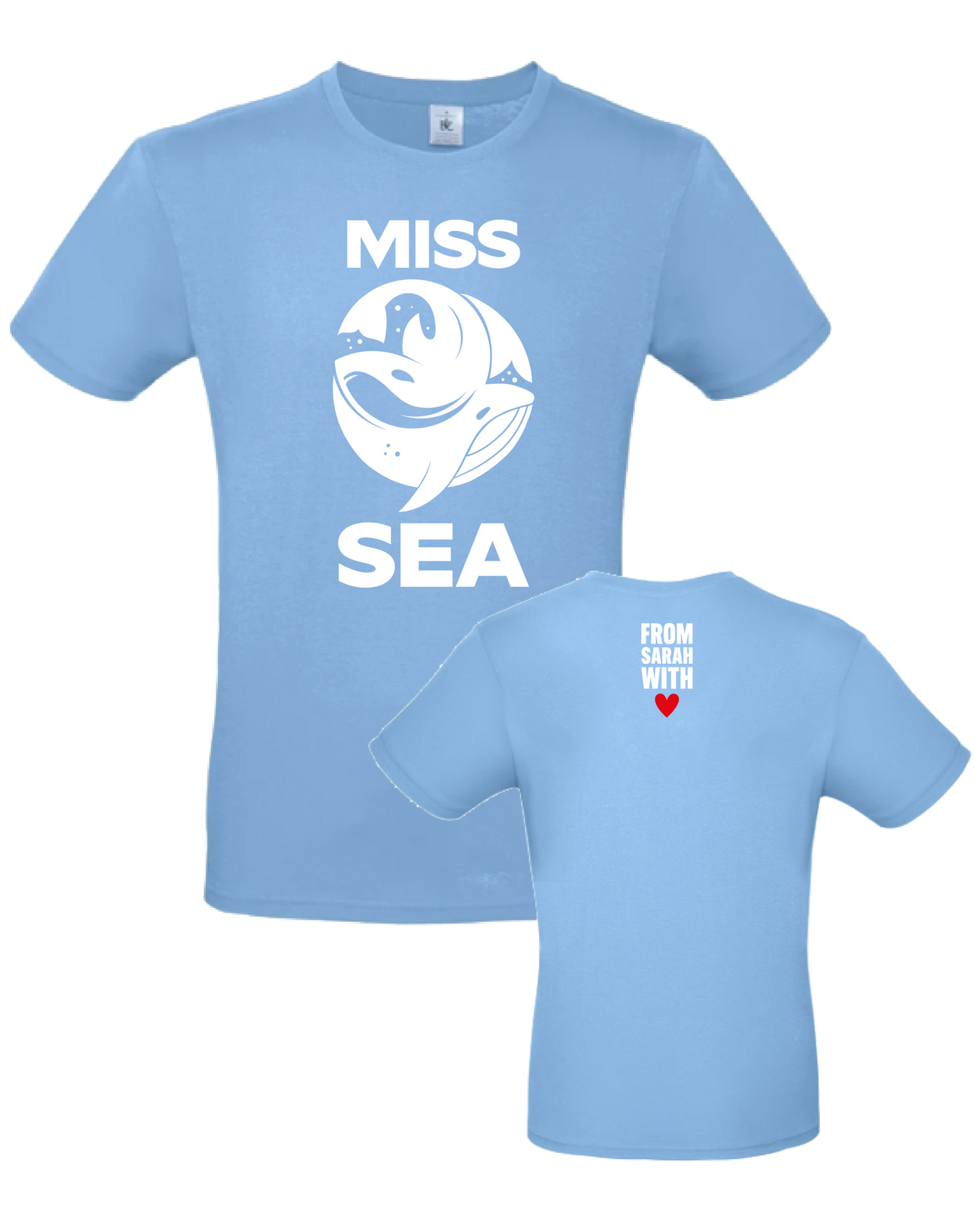 Miss Sea Foundation T-Shirt sky blue/weiß