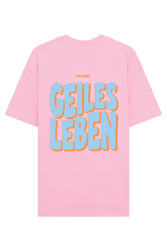 SC Geiles Leben T-Shirt Rose Washed