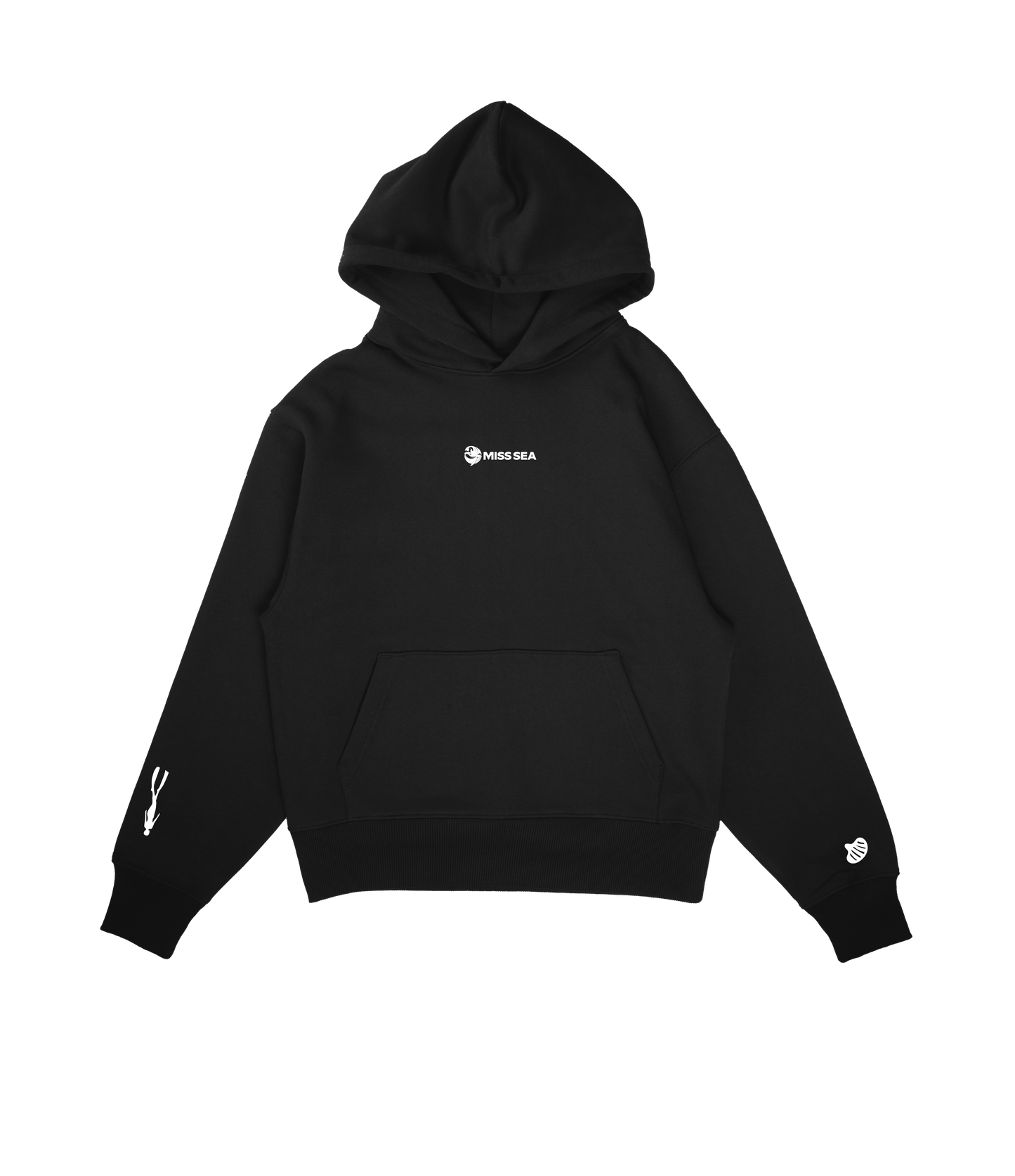 Miss Sea Logo Hoodie Black