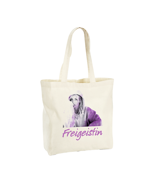 Freigeistin Maxi Tote Bag nature/purple